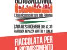 LA CGIL DI REGGIO EMILIA ADERISCE ALLA FIACCOLATA “GIU’ LE MANI DA GERUSALEMME”